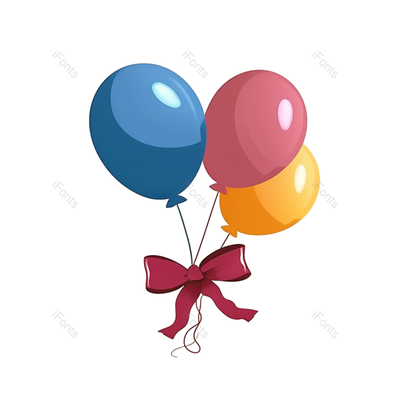 装饰图片,蓝色元素,派对PNG,生日免抠素材